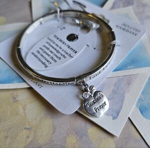 Silver Teacher's Prayer Bracelet